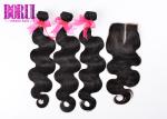 Body Wave Indian Human Hair Extensions With Lace Closure In Mozambique Soft