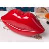 Buy cheap Trendy Stylish Adorable Makeup Acrylic Clutch Bag Lip Shaped As Cosmetic Bag from wholesalers