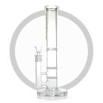 Turbine Perc and Double Honeycomb Per Bongs Straight Tube Hookah Glass Smoking