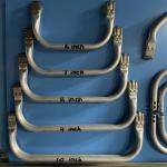 Brass Aluminum Bag Making Accessories Frame , Metal Bag Hook 10mm Thickness