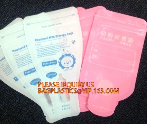 Buy cheap Custom printed clear cheap food packaging baby food spout pouch easy breast milk bag breast milk storage bag from wholesalers