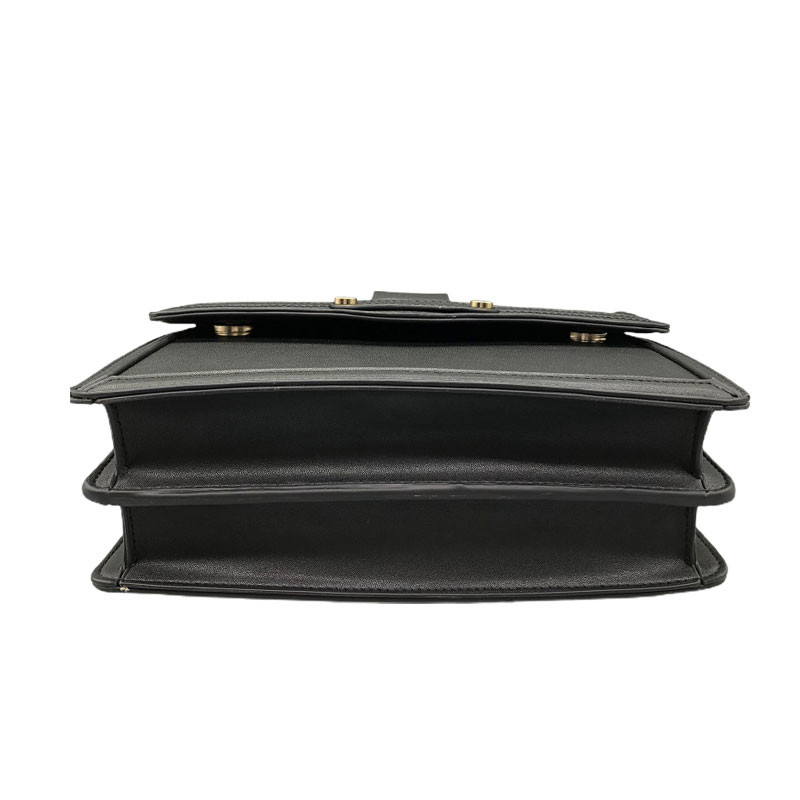 Women Genuine Leather Design Black Ladies Handbags Fashion Style