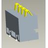Buy cheap Pitch 2.5mm Battery Connector SMT Type H=6.7mm 4Pin With Pegs from wholesalers
