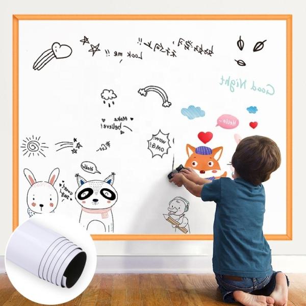 PVC Classroom Writing Magnetic Blackboard Sticker White Green Blackboard