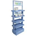 Wood Cosmetic Product Display Stands Baby Care Skin Products Display Wooden