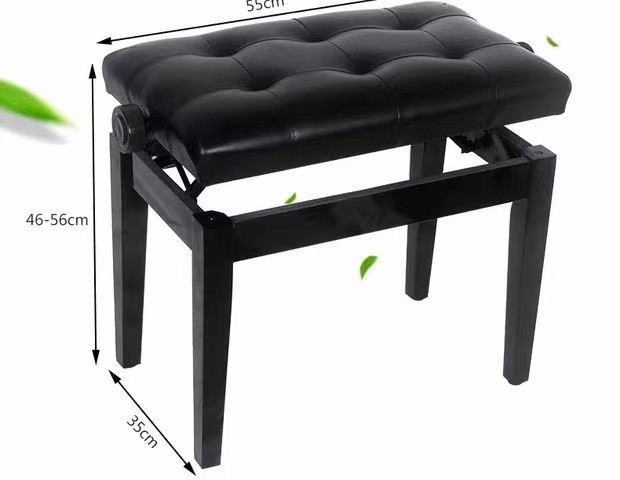 New Style Fashion Design Keyboard Bench Manufacturer With hot sale iron and wood bench piano with Leather surface fold