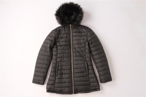 Buy cheap Ladies Revrsible Longline Coats Multicolor Keep Warm Casual And Fashion Black Color Clothes from wholesalers