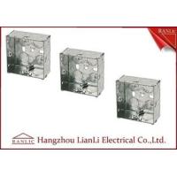 Buy cheap 75MM*75MM Steel Electrical Gang Box 20m 25mm Holes With Brass Terminal product