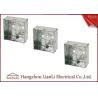 Buy cheap 75MM*75MM Steel Electrical Gang Box 20m 25mm Holes With Brass Terminal from wholesalers