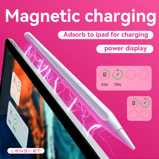 White Charging Stylus Pen Drawing Megnetic Universal Stylus Touch Screen Pen