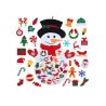 Buy cheap 39 X 26 Inch Childrens Felt Handicraft Snowman Set With 36pcs Ornaments from wholesalers