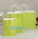 brown kraft carrier gift paper bag with twisted handle,elegant paper carrier bag