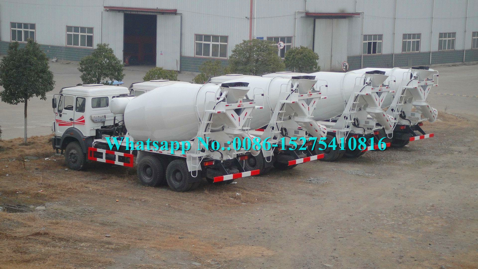 2638 380hp Beiben North Benz Brand New 6x4 10 wheeler 8cbm Concrete Cement Transit Mixer Truck for DR CONGO