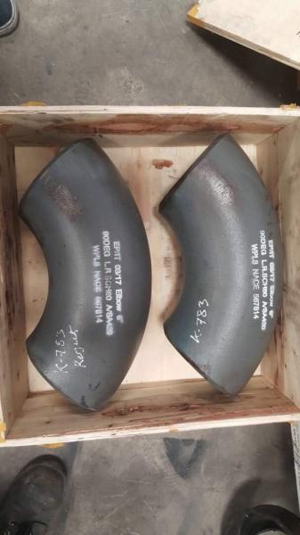 Buy cheap Seamless Butt Weld Symbol Elbow 90° 33.7*2.6 EN10253-2/P265GH Black Painting from wholesalers