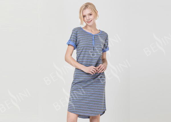 Buy cheap Comfortable Women'S Short Sleeve Nightgowns , Ladies Night Sleeping Dress from wholesalers