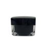Buy cheap Black Plastic Cosmetic Jars Cream 15g 50g Straight - Angle Edge Customized Color from wholesalers