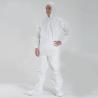 Buy cheap Microporous Disposable Hooded Coveralls Breathable White With Shoe Cover Anti - Dust from wholesalers