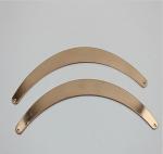 Cheap price iron sheets gold curve shape shoelace metal accessories buckles for