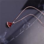 Luxury Gold Jewelry DIVAS' DREAM Carnelian Necklace in 18K Rose Gold Pendant set