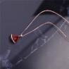 Buy cheap Luxury Gold Jewelry DIVAS' DREAM Carnelian Necklace in 18K Rose Gold Pendant set with one diamond from wholesalers
