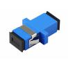 Buy cheap SC / UPC SM SX Fiber Optic Adapters Blue Color Single Mode Simplex Duplex from wholesalers