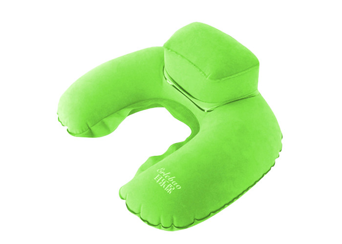 Custom Holiday Cushion Inflatable Travel Neck Pillow U Shape For Airplane , Bedding