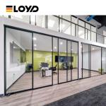 Custom 8x8 Sliding Glass Door Waterproof Commercial Aluminum Glass Door