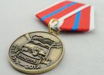 Souvenir Gift Zinc Alloy 3D Custom Medal Awards with Ribbon Two Sides Die