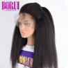 Buy cheap 180% Density Human Hair Lace Frontal Wigs 10A Grade Brazilian Kinky Straight Wig from wholesalers