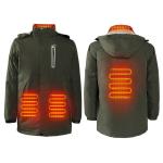 OEM 7.4V Li-ion Battery Heated Winter Clothes Unisex Rechargeable Heated Jacket