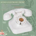 32GB Audio Phone Guest Book Voice Record 10hrs Recording Phone Wedding Guest