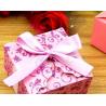 Buy cheap Pink Art Paper Customized Gift Box Hot Stamping Bowknot Type Candy Gift Boxes from wholesalers