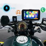 5-Inch Touch Motorcycle GPS Navigator Waterproof and CarPlay/Android Auto