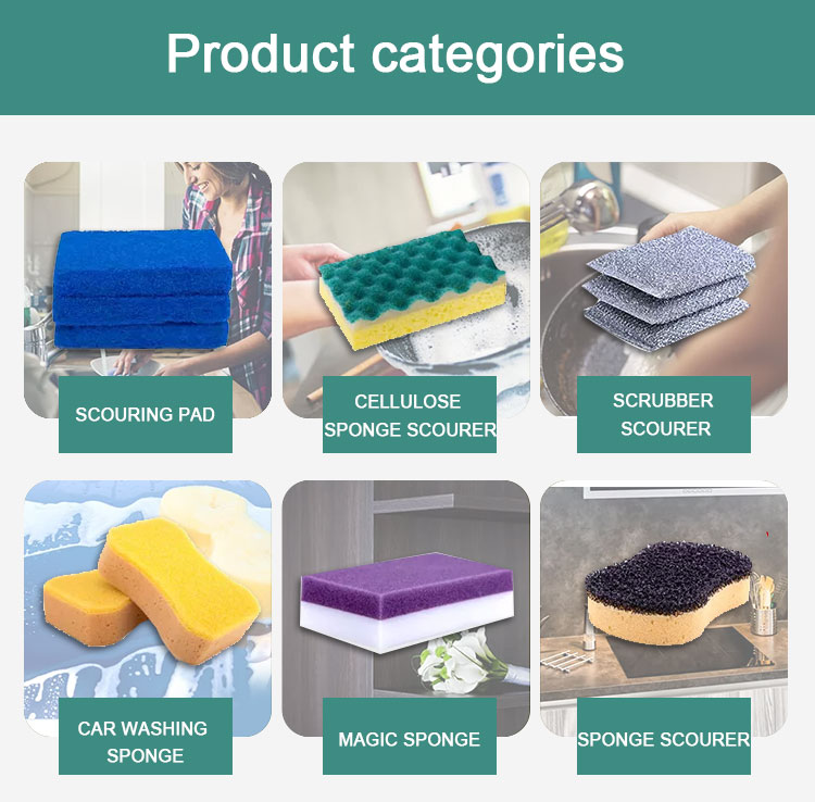 Moisture Proof Biodegradable Sponges For Dishes Anti Odor And Fast Drying