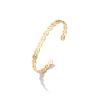 Buy cheap Luxury Diamond 18K Gold Chain Link Bracelet Eco Friendly Copper Gold Plated Bangles from wholesalers