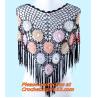 Buy cheap women yarn knitted hollow out crochet poncho to keep warm and fashion shawls from wholesalers