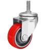 Buy cheap 32mm European Industrial Total Lock Brake Threaded Stem Caster with Rubber Castor Wheel from wholesalers