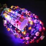 Buy cheap Ladies Christmas Hair Accessories Luminous Led Flower Crown Light Up Glowing from wholesalers