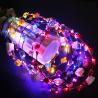 Buy cheap Ladies Christmas Hair Accessories Luminous Led Flower Crown Light Up Glowing 65cm from wholesalers