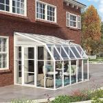 Garden Curved Glass Roof Sunroom Inclined Roof Glass House Energy Saving