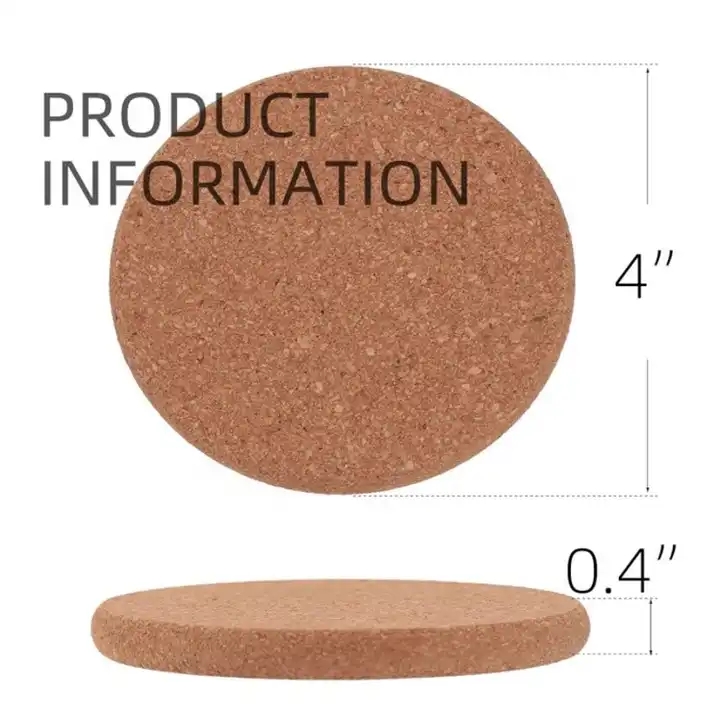 Manufacturers wholesale can customize beautiful practical durable high quality environmental protection cork coaster