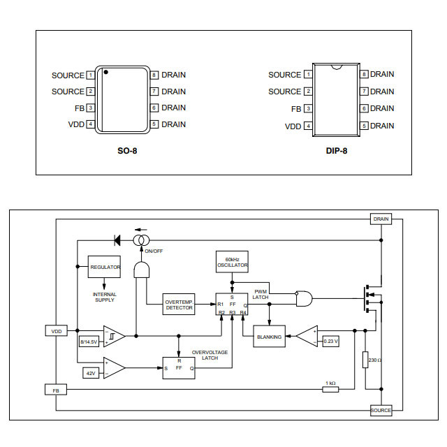 VIPER12AS-E AC DC Converters IC PMIC 700V 0.36A SMPS SOIC-8