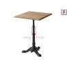 Buy cheap Solid Wood Top Restaurant Dining Table 3 / 4 Feet Casting Iron Tiger Paw Design from wholesalers