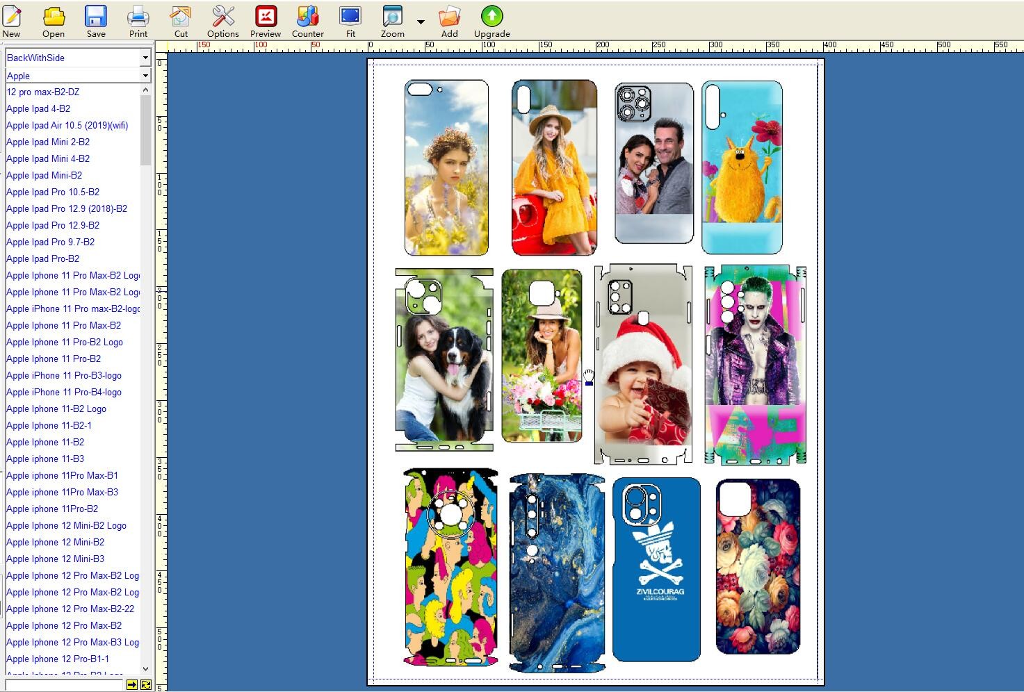 IPhone 12 Daqin Mobile Skin Cutter Professional Custom
