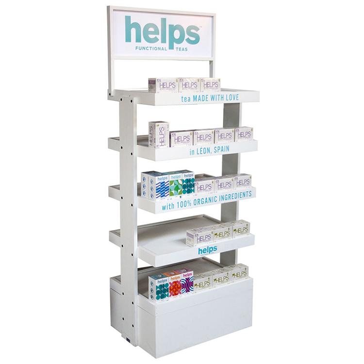 Beverage Bottle Wood Display Stand Beer Display Stand For Grocery Store