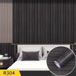 Geometric Pattern Wood PVC Peel Stick Self Adhesive Wallpaper for Waterproof Oil