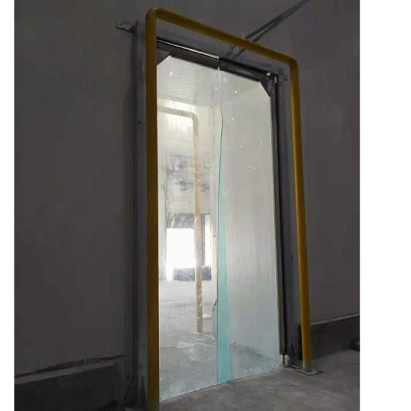 Buy cheap Exit Impact Swinging Traffic Door 7mm PVC Curtain UV Resistant For Cold Storage from wholesalers