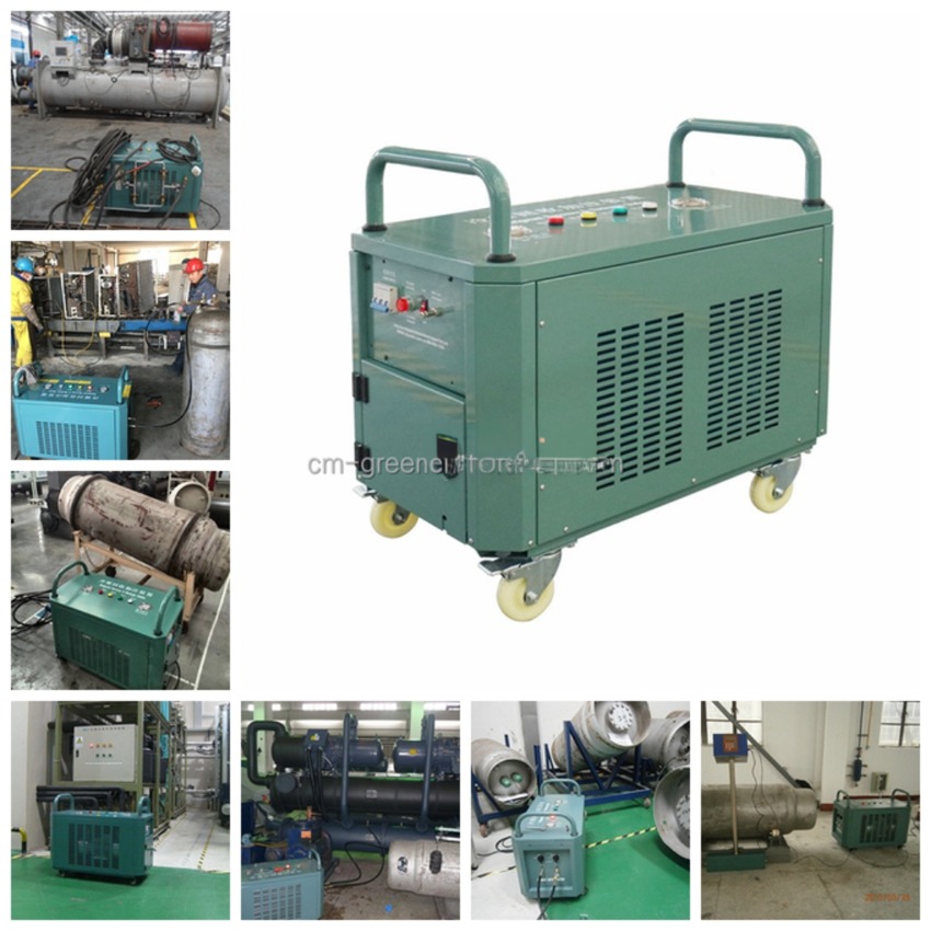 HVAC Refrigerant Vapor Recovery Machine R410A R134A 2HP Recycling AC Gas Charging Machine