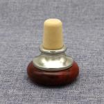 Reusable Red Wooden Wine Corks UV Printing Rubber Wine Stoppers
