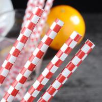 Buy cheap Bio Degradable Harmless Waterproof Paper Straws 7.75'' Long 0.24'' Diameter product
